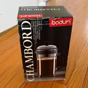 Brand new Bodum Chambord Coffee Press in Black